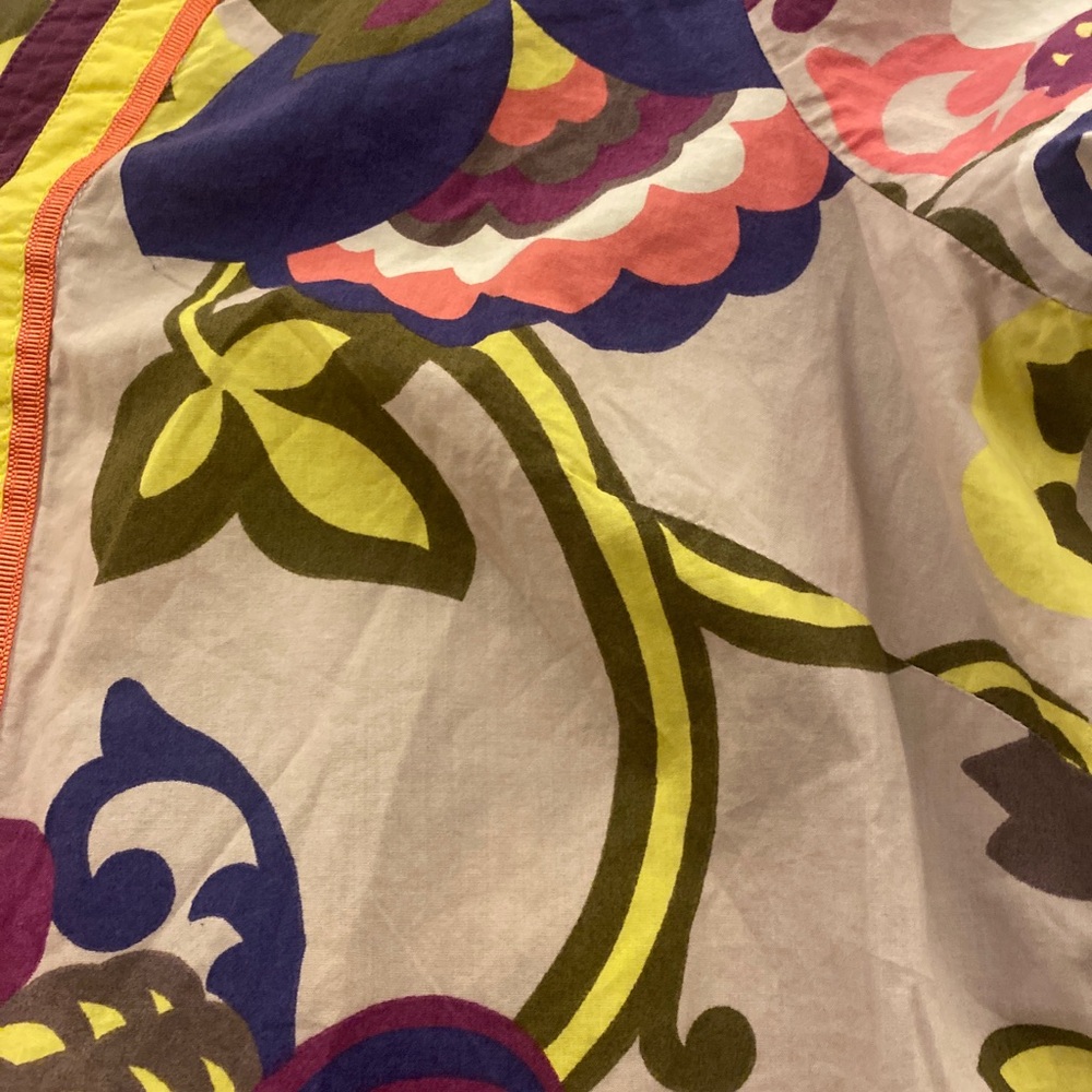Boden Floral Multicolor Tunic Dress-L marron yellow pink , cotton - Picture 5 of 5